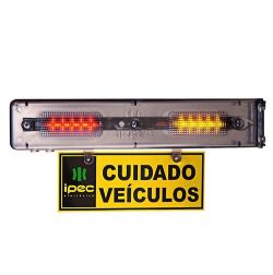 IPEC Sinalizador Sonoro e Visual Bivolt para Entrada e Sada de Portes